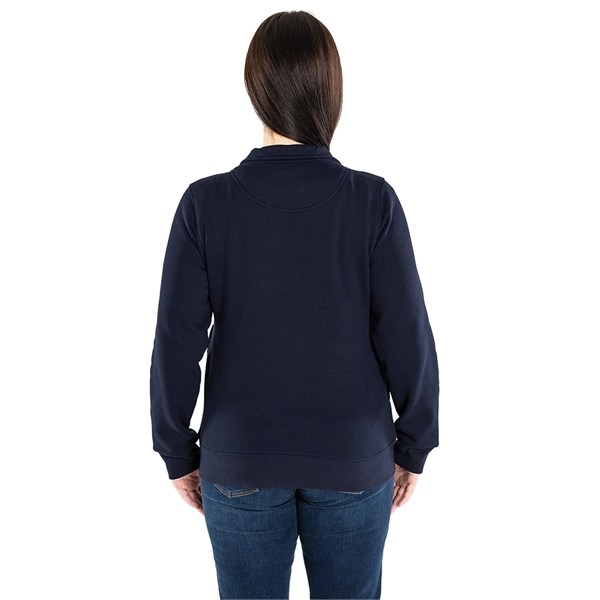 Our versatile & mid-weight Women's Crosswind Quarter Zip Sweatshirt made from... from ASI 44620 Charles River Apparel