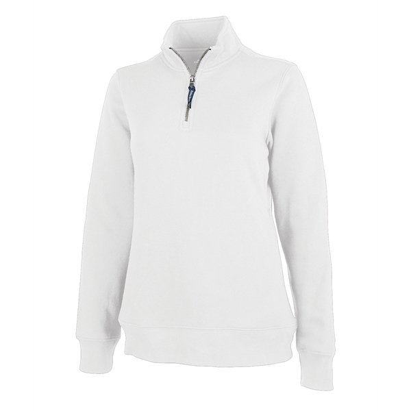 Our versatile & mid-weight Women's Crosswind Quarter Zip Sweatshirt made from... from ASI 44620 Charles River Apparel