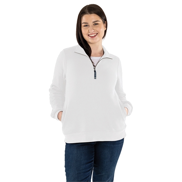 Our versatile & mid-weight Women's Crosswind Quarter Zip Sweatshirt made from... from ASI 44620 Charles River Apparel