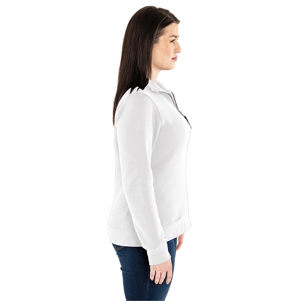 Our versatile & mid-weight Women's Crosswind Quarter Zip Sweatshirt made from... from ASI 44620 Charles River Apparel