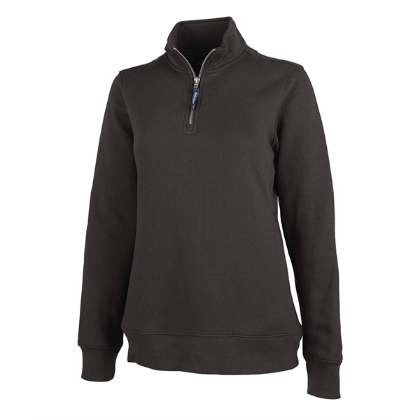 Our versatile & mid-weight Women's Crosswind Quarter Zip Sweatshirt made from... from ASI 44620 Charles River Apparel
