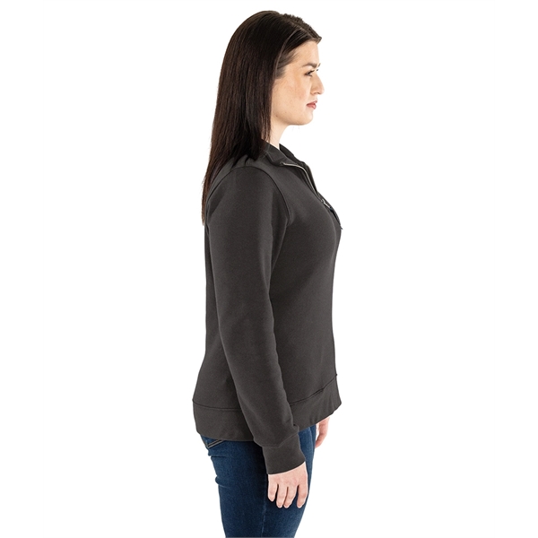 Our versatile & mid-weight Women's Crosswind Quarter Zip Sweatshirt made from... from ASI 44620 Charles River Apparel