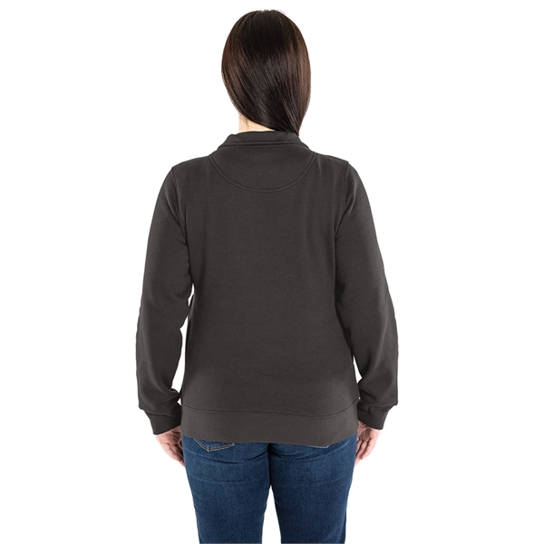 Our versatile & mid-weight Women's Crosswind Quarter Zip Sweatshirt made from... from ASI 44620 Charles River Apparel