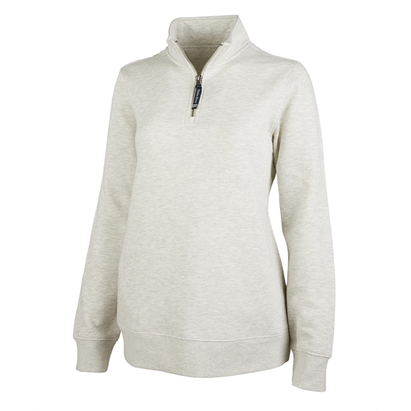 Our versatile & mid-weight Women's Crosswind Quarter Zip Sweatshirt made from... from ASI 44620 Charles River Apparel