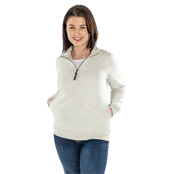 Our versatile & mid-weight Women's Crosswind Quarter Zip Sweatshirt made from... from ASI 44620 Charles River Apparel