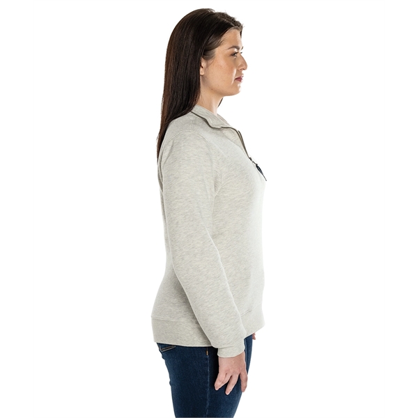 Our versatile & mid-weight Women's Crosswind Quarter Zip Sweatshirt made from... from ASI 44620 Charles River Apparel