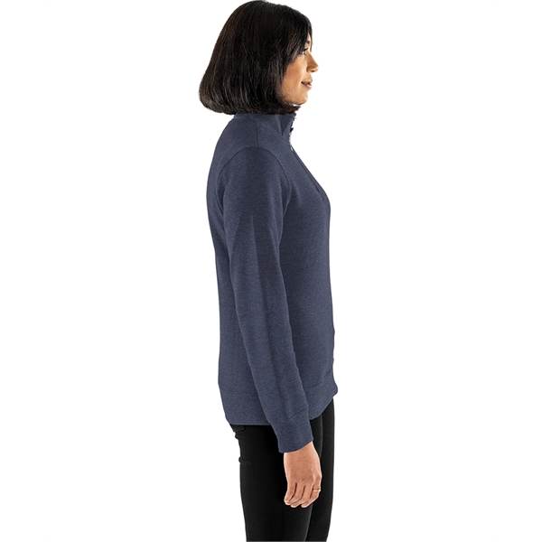 Our versatile & mid-weight Women's Crosswind Quarter Zip Sweatshirt made from... from ASI 44620 Charles River Apparel
