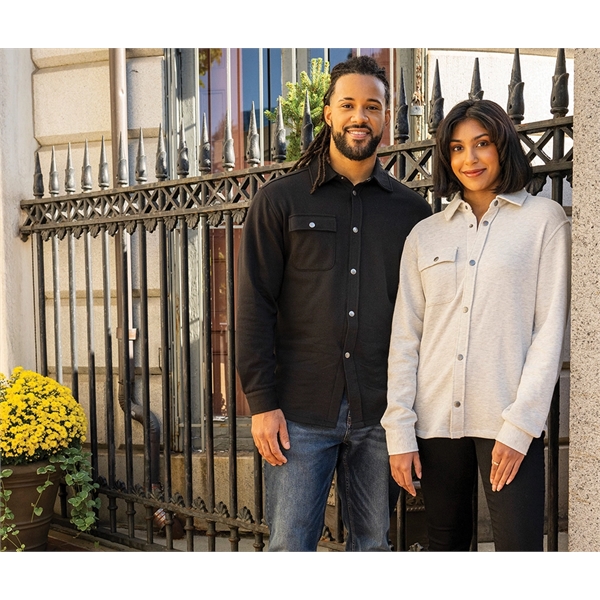 Shop our stylish and mid-weight Unisex Hyannis Snap Shacket for men... from ASI 44620 Charles River Apparel