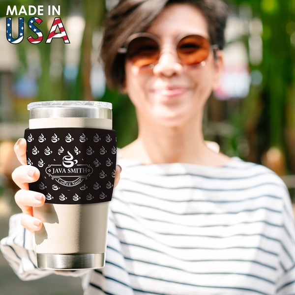 The sleeve easily slides over most 16oz tumblers, cardboard, or plastic... from ASI 91411 Toddy Gear