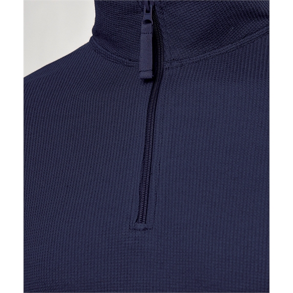 Our Men's Waffle Quarter Zip Pullover transitions easily from season to... from ASI 44620 Charles River Apparel