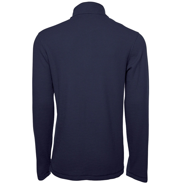 Our Men's Waffle Quarter Zip Pullover transitions easily from season to... from ASI 44620 Charles River Apparel