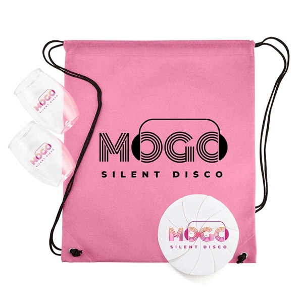 Outdoor Happy Kit with two 16 ounce PET stemless wine glasses,... from ASI 63549 Jornik Manufacturing Corp