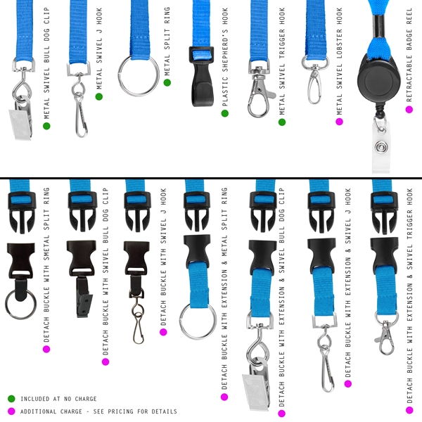 3/8" MicroWeave Silk Screen Lanyard... from ASI 49470 DEVARA