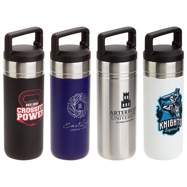20 oz Vacuum Insulated Bottle with Carabiner Lid... from ASI 36730 Ariel Premium Supply Inc
