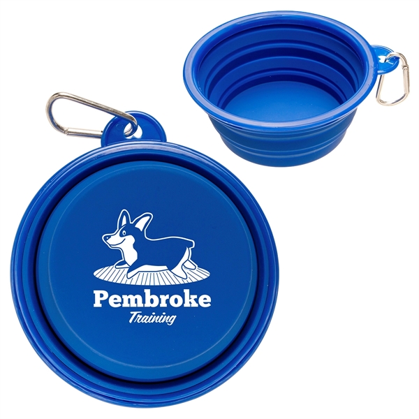 Collapsible Pet Bowl with Carabiner... from ASI 36730 Ariel Premium Supply Inc