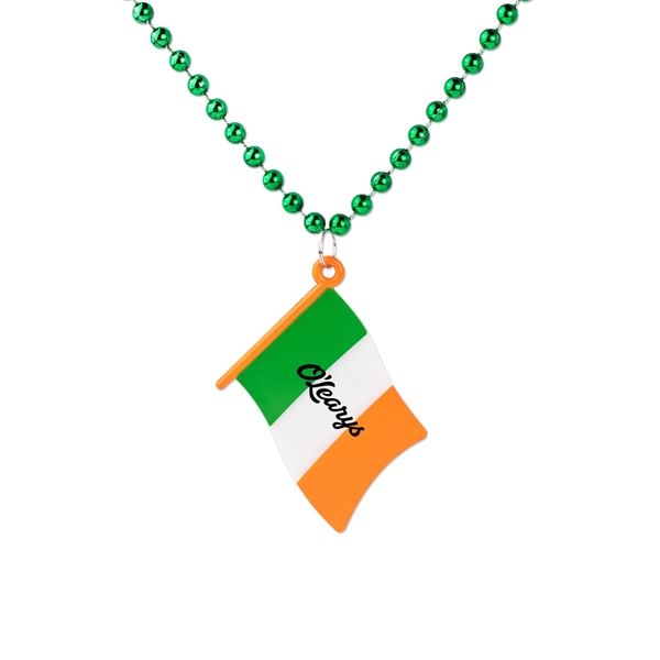 Irish flag medallion beads... from ASI 98360 WOWLine / WOWLine®