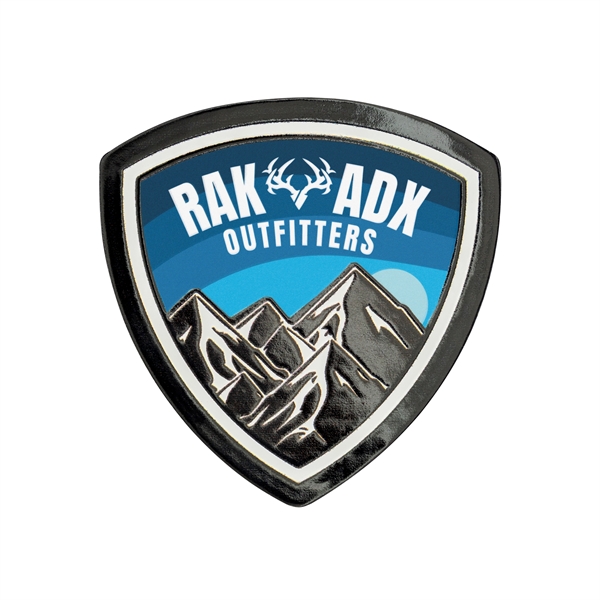 PU leather patches in custom shapes and embossed imprint.... from ASI 52263 EMT