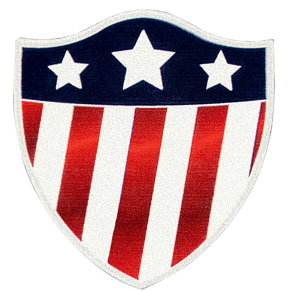 PU leather patches in custom shapes and embossed imprint.... from ASI 52263 EMT