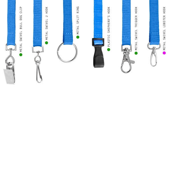 Two tone lanyard with choice of attachment, 1".... from ASI 49470 DEVARA