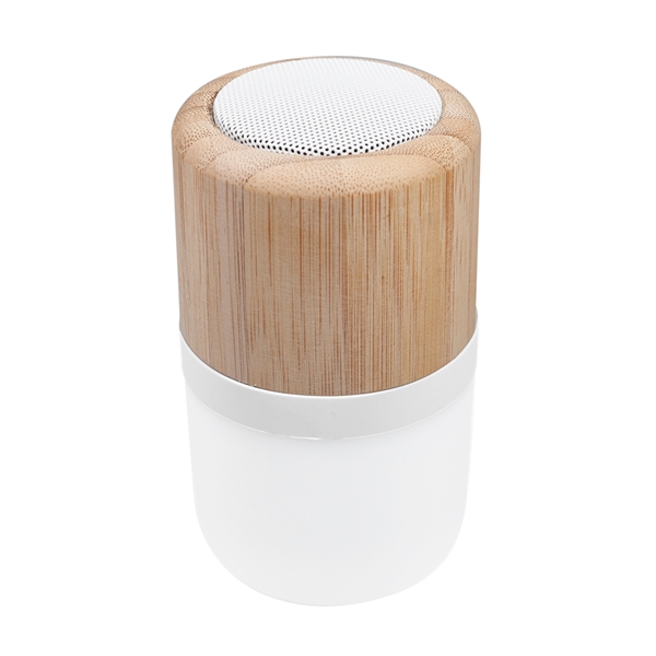 ECO Friendly Bamboo nightlight Bluetooth speaker 4 light modes: Red color,... from ASI 90154 Sunjoy Group Inc