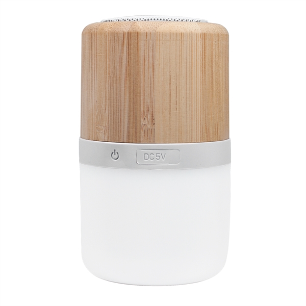 ECO Friendly Bamboo nightlight Bluetooth speaker 4 light modes: Red color,... from ASI 90154 Sunjoy Group Inc