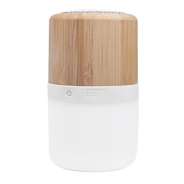 ECO Friendly Bamboo nightlight Bluetooth speaker 4 light modes: Red color,... from ASI 90154 Sunjoy Group Inc