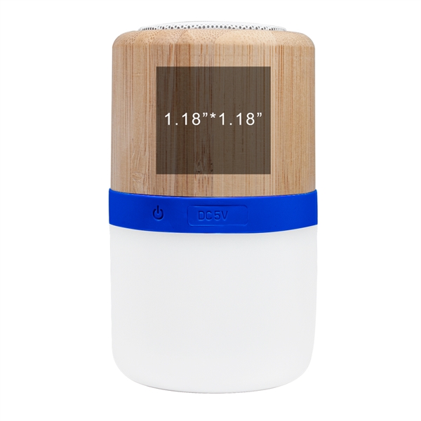 ECO Friendly Bamboo nightlight Bluetooth speaker 4 light modes: Red color,... from ASI 90154 Sunjoy Group Inc