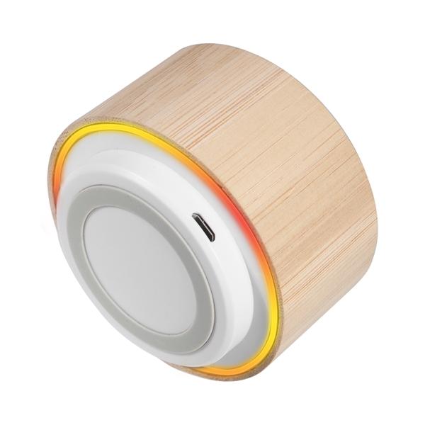 Drake Bamboo Colorful Light-Up Bluetooth Speaker... from ASI 90154 Sunjoy Group Inc