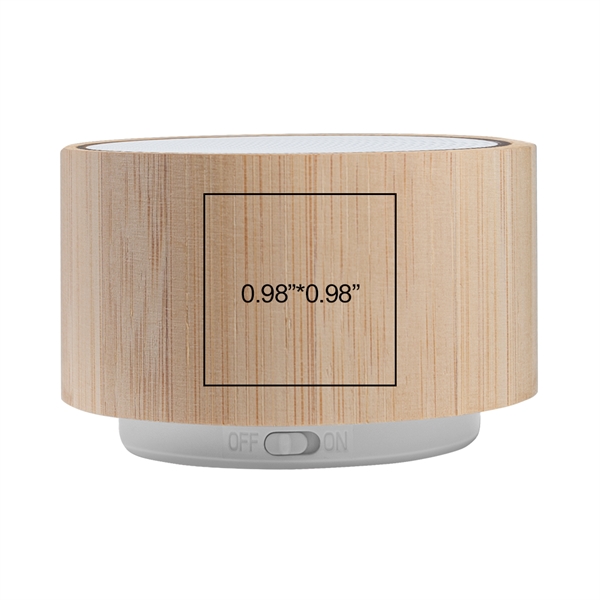 Drake Bamboo Colorful Light-Up Bluetooth Speaker... from ASI 90154 Sunjoy Group Inc
