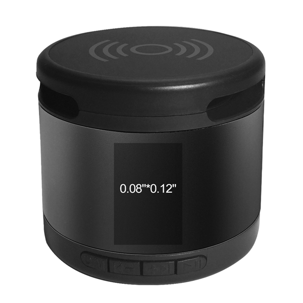 The Jones metal Bluetooth® speaker and wireless charging pad combines premium... from ASI 90154 Sunjoy Group Inc