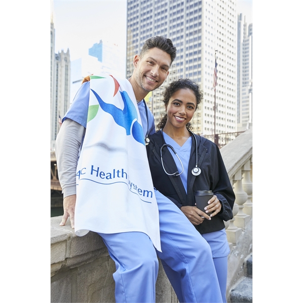 35" x 60" deluxe beach towel made of Turkish cotton with... from ASI 91605 Towel Specialties