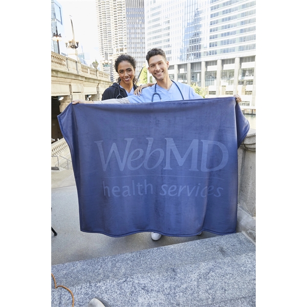 Newcastle Sherpa Blanket measuring a Luxury Size 50" x 70" with... from ASI 91605 Towel Specialties / Cobblestone Mills