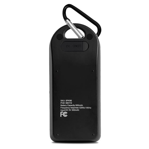 Douglas Park Bluetooth Speaker with Carabiner comes with a high-capacity lithium... from ASI 90154 Sunjoy Group Inc