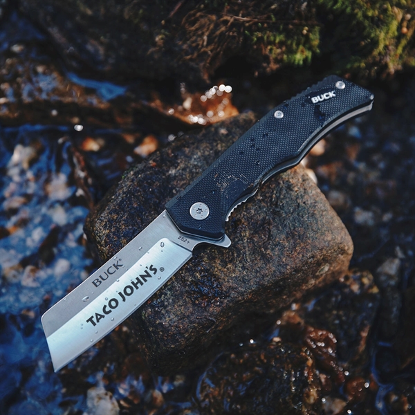 The Buck Trunk Knife is Buck's first cleaver blade. Available with... from ASI 46170 Compass Industries Inc