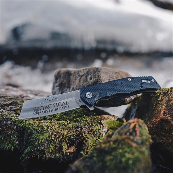 The Buck Trunk Knife is Buck's first cleaver blade. Available with... from ASI 46170 Compass Industries Inc