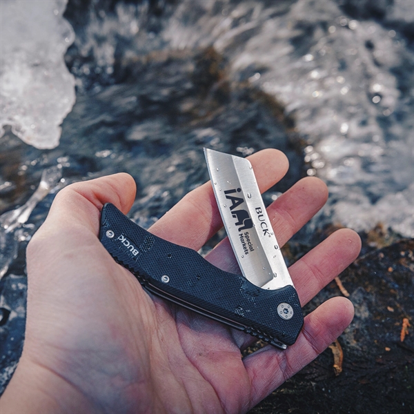 The Buck Trunk Knife is Buck's first cleaver blade. Available with... from ASI 46170 Compass Industries Inc