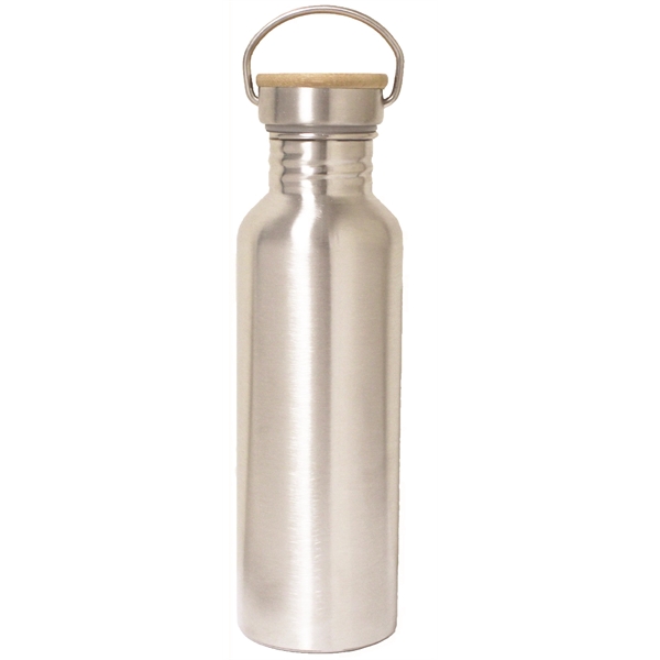 25 Oz. Stainless steel bottle with bamboo or metal lid... from ASI 36988 Artek USA Inc