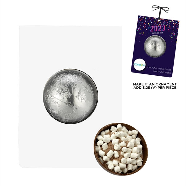New Years Mega Hot Chocolate Bomb Billboard Card; simply pour hot... from ASI 71685 Midnite Snax®