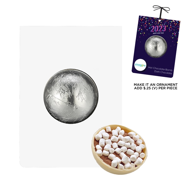 New Years Mega Hot Chocolate Bomb Billboard Card; simply pour hot... from ASI 71685 Midnite Snax®