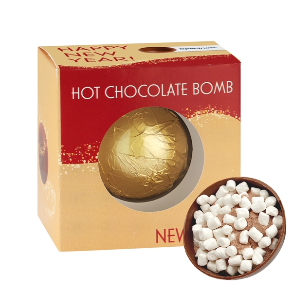 New Years Mega Hot Chocolate Bomb Window Box; simply pour hot... from ASI 71685 Midnite Snax®