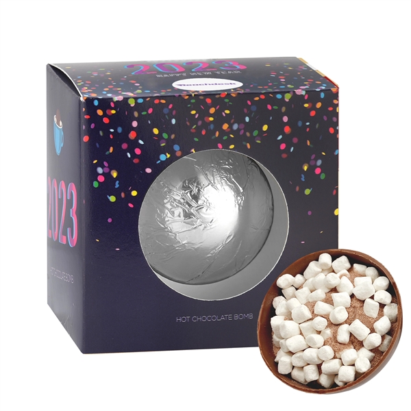 New Years Mega Hot Chocolate Bomb Window Box; simply pour hot... from ASI 71685 Midnite Snax®