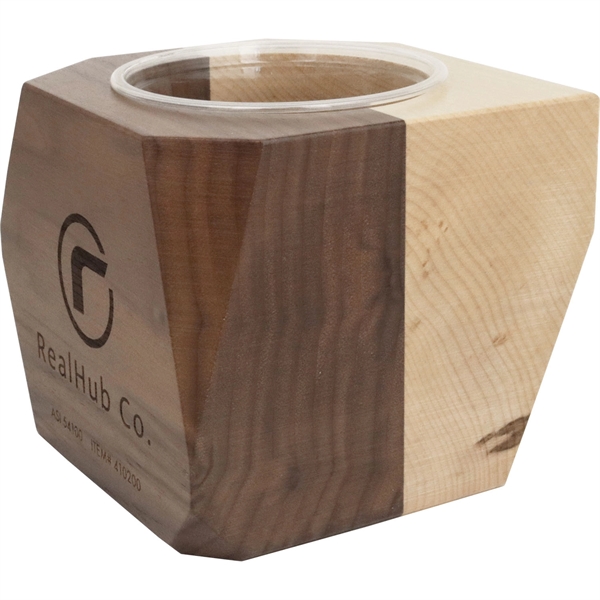 Geometric Wooden Planter... from ASI 54100 Fields Manufacturing Inc / Sprout Tyme Line by American Greenwood