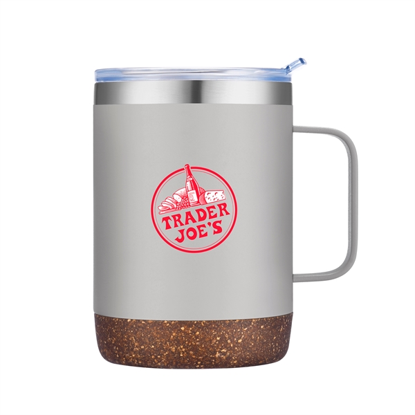 12 oz camper mug with powdered finish and cork base that... from ASI 68190 Lungsal / Lungsal