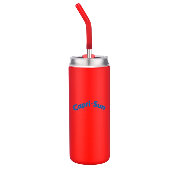 20 oz vacuum sealed travel mugs with color matching reusable straw.... from ASI 68190 Lungsal / Lungsal