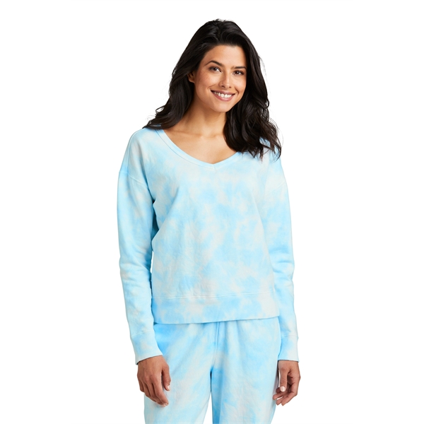 Port & Company Ladies Beach Wash Cloud Tie-Dye V-Neck Swe...... from ASI 84863 SanMar