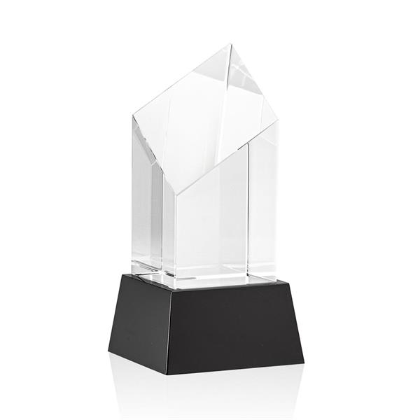 The Barone Award is a remarkably thick Optical Crystal Diamond Tower... from ASI 84592 St Regis Group / St Regis Crystal