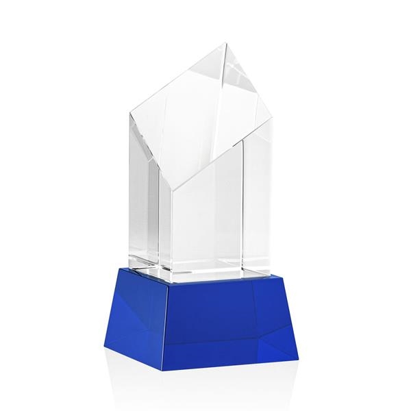 The Barone Award is a remarkably thick Optical Crystal Diamond Tower... from ASI 84592 St Regis Group / St Regis Crystal