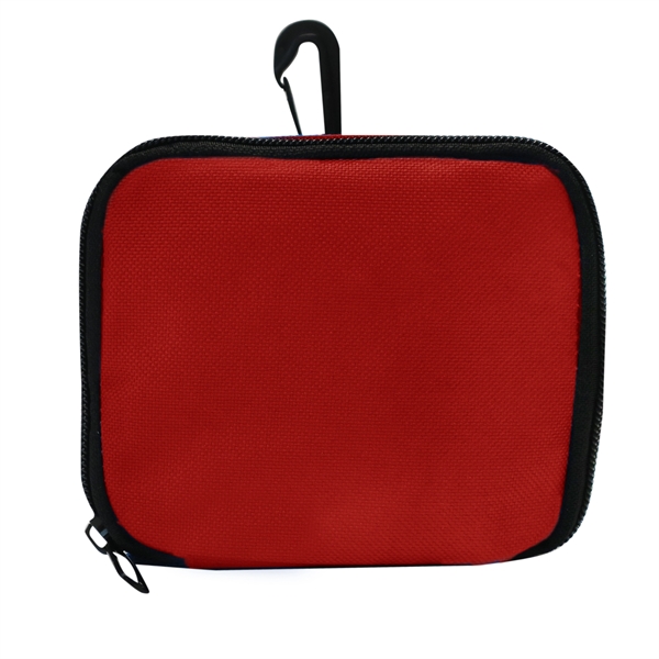 Puncture and water resistant 600D Polyester with 3-way zipper, full-swivel clip... from ASI 63698 Justin Case®