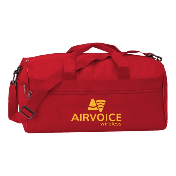 Durable square duffel bag perfect for sports teams or gym use.... from ASI 31517 Admart Products / Admart Line