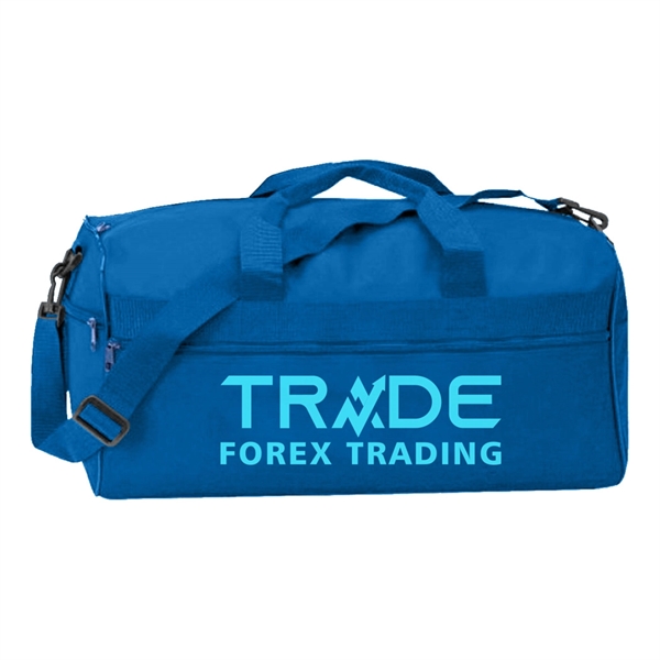 Durable square duffel bag perfect for sports teams or gym use.... from ASI 31517 Admart Products / Admart Line
